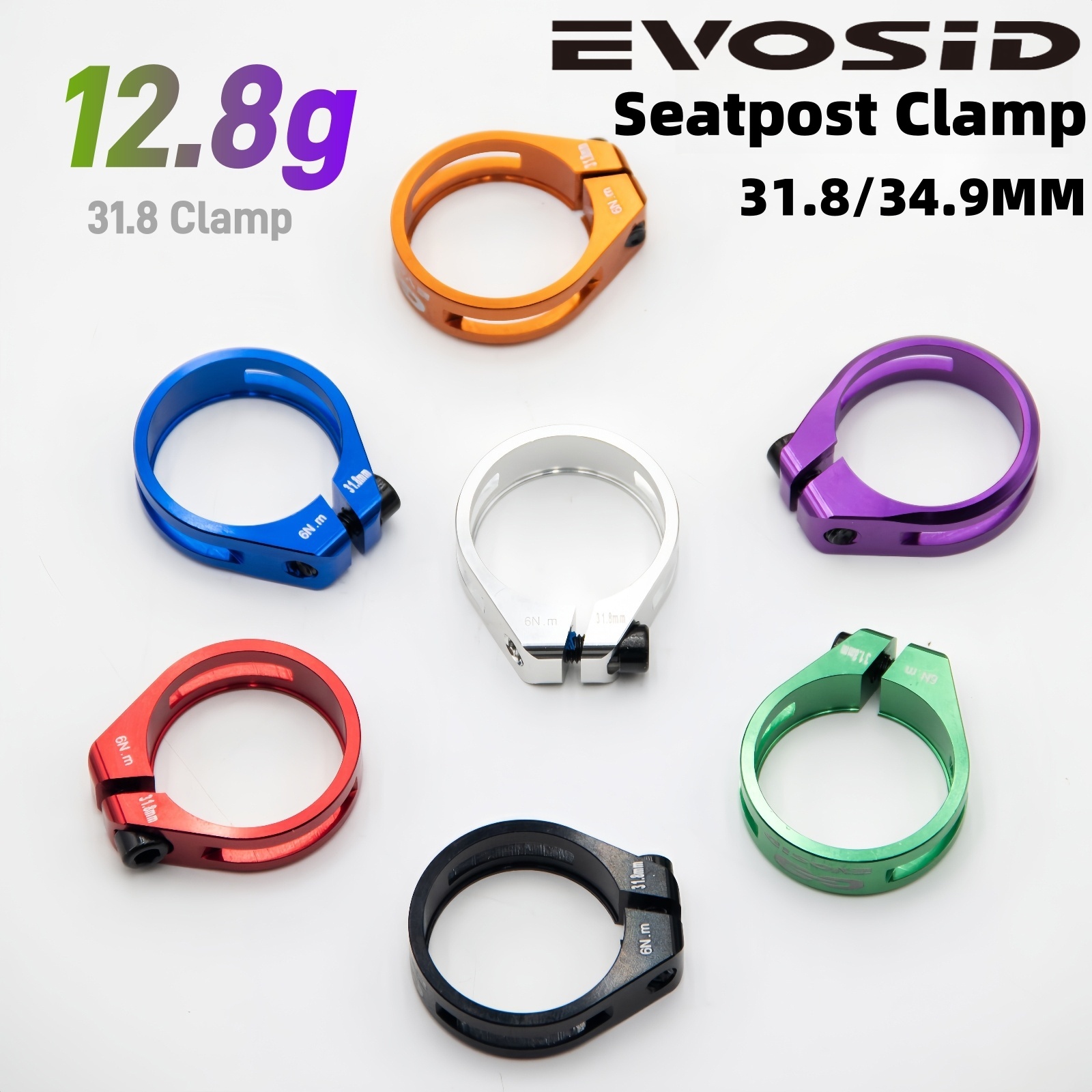 Pipe Clamp Bar - EVOSID MTB จักรยาน Seatpost CLAMP 31.8