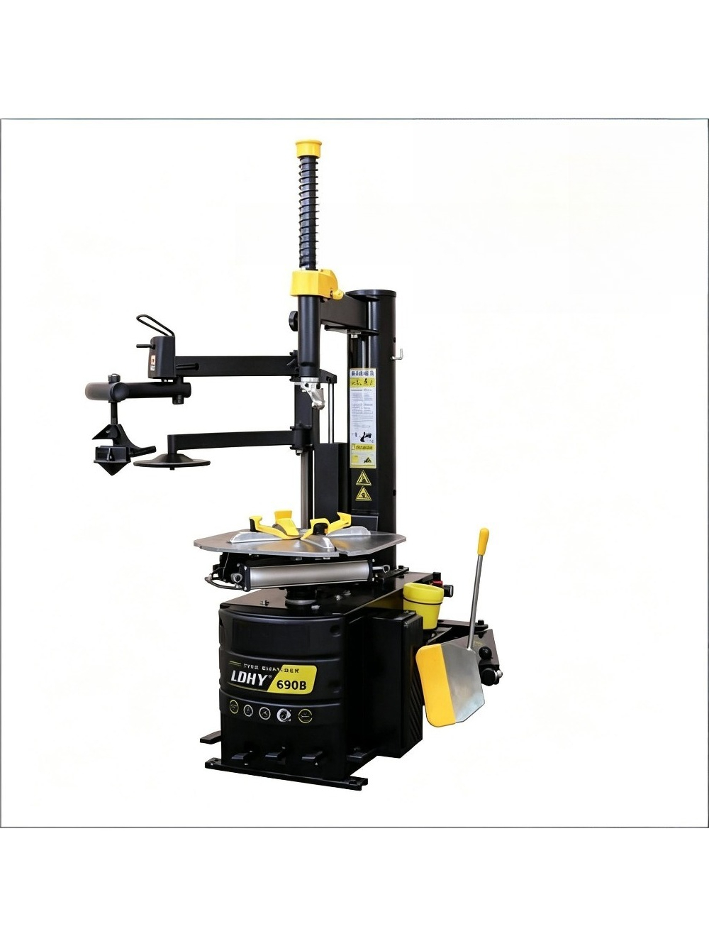 Car Workshop Tools And Equipment - เครื่องเปลี่ยนยางรถยนต์กึ่งอัตโนมัติ รุ่น 690B อุปกรณ์ถอดยางรถยนต์แบบแบน เครื่องมือซ่อมแซมสำหรับอู่ซ่อมรถยนต์