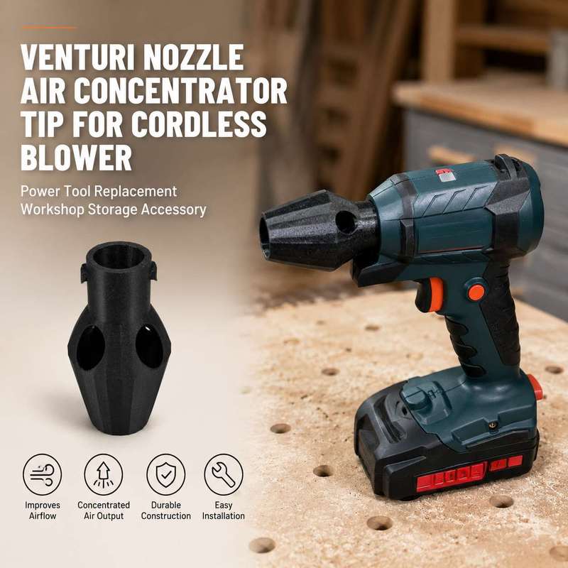 Power Tools In Workshop - หัวฉีดเวนทูรีสำหรับเครื่องเป่าลมไร้สาย อุปกรณ์เสริมสำหรับเปลี่ยนอะไหล่เครื่องมือไฟฟ้าในโรงงาน