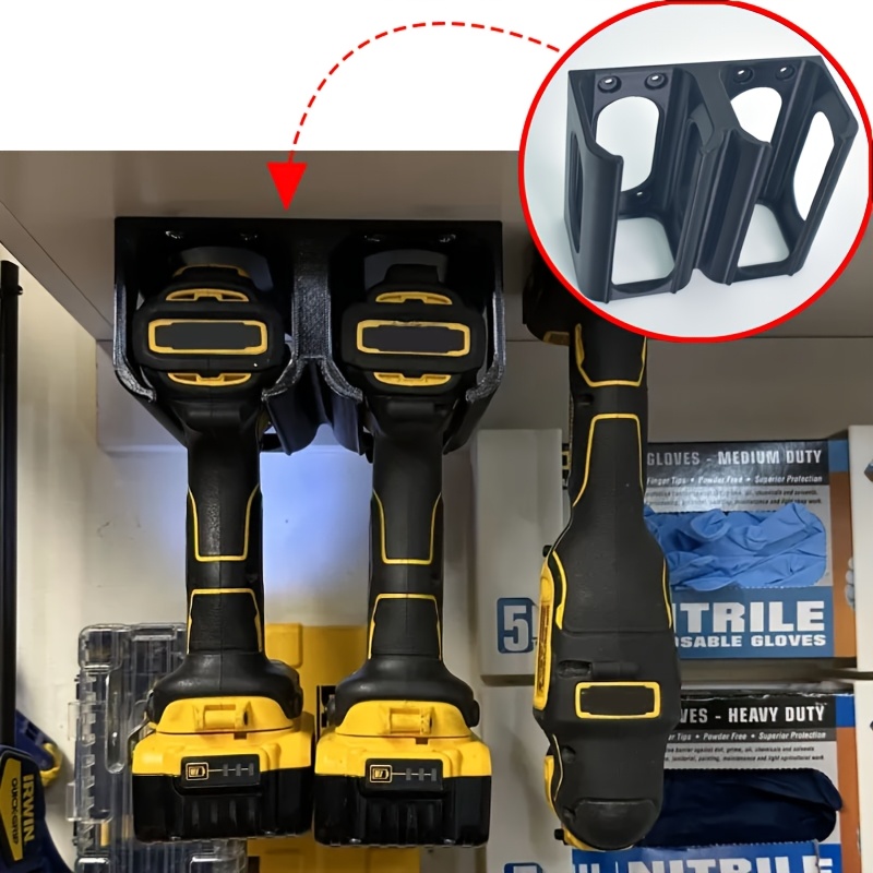 Power Tools In Workshop - ชั้นวางเครื่องมือแบบติดผนัง ที่จัดระเบียบเครื่องมือไฟฟ้า สำหรับโรงรถ/อู่ซ่อม (รวมสกรูยึด)
