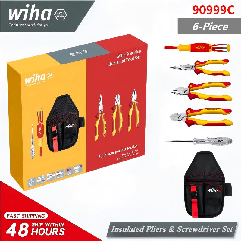 Tools Vn - วีฮา 90999C ชุดเครื่องมือช่างไฟฟ้าแบบหุ้มฉนวน 1000V VDE 6
