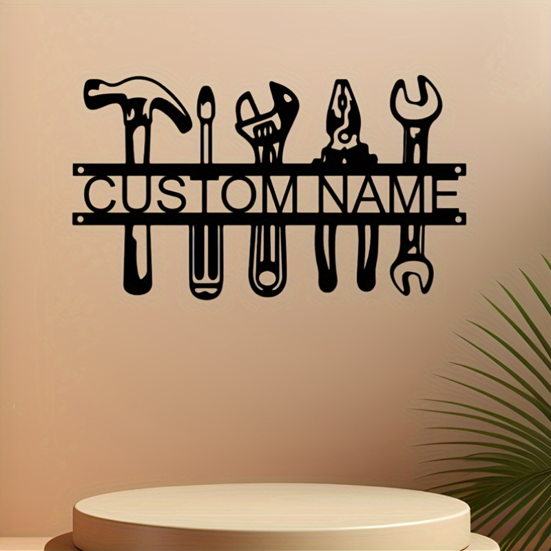 ป้ายโลหะตกแต่งผนังสไตล์อินดัสเ - Workshop Tools Name บทวิจารณ์และราคา