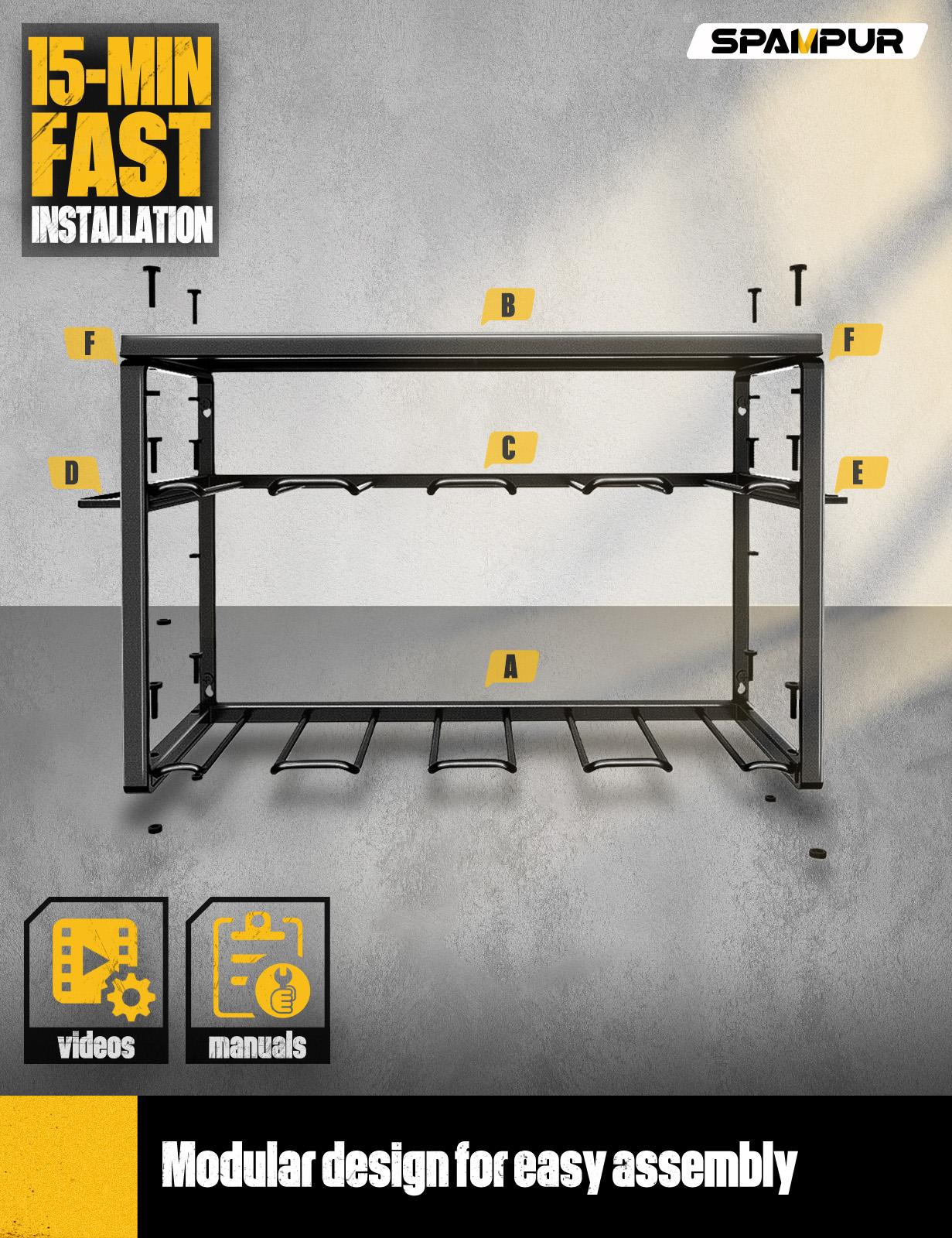 ชั้นวางเครื่องมือโลหะแบบแขวนผน - Power Tools In Workshop บทวิจารณ์และราคา