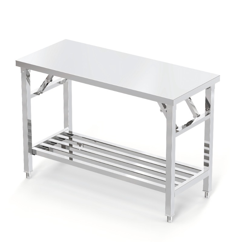โต๊ะรับประทานอาหารสแตนเลสแบบพั - Workbench Portable Fold บทวิจารณ์และราคา