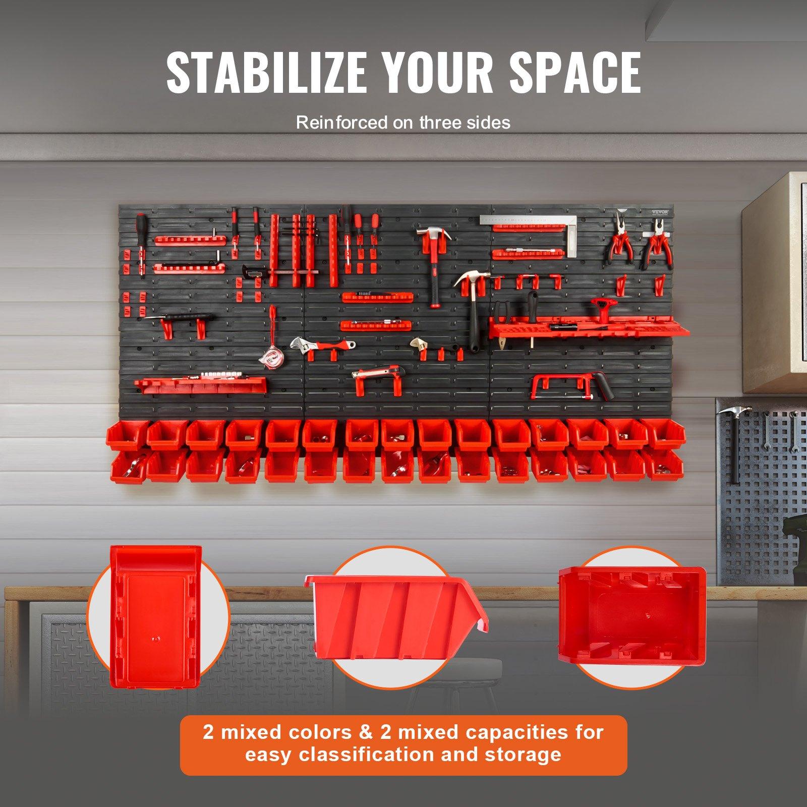 ชั้นวางของติดผนังแบบ 30 ช่องสำ - Workshop Tools Storage บทวิจารณ์และราคา