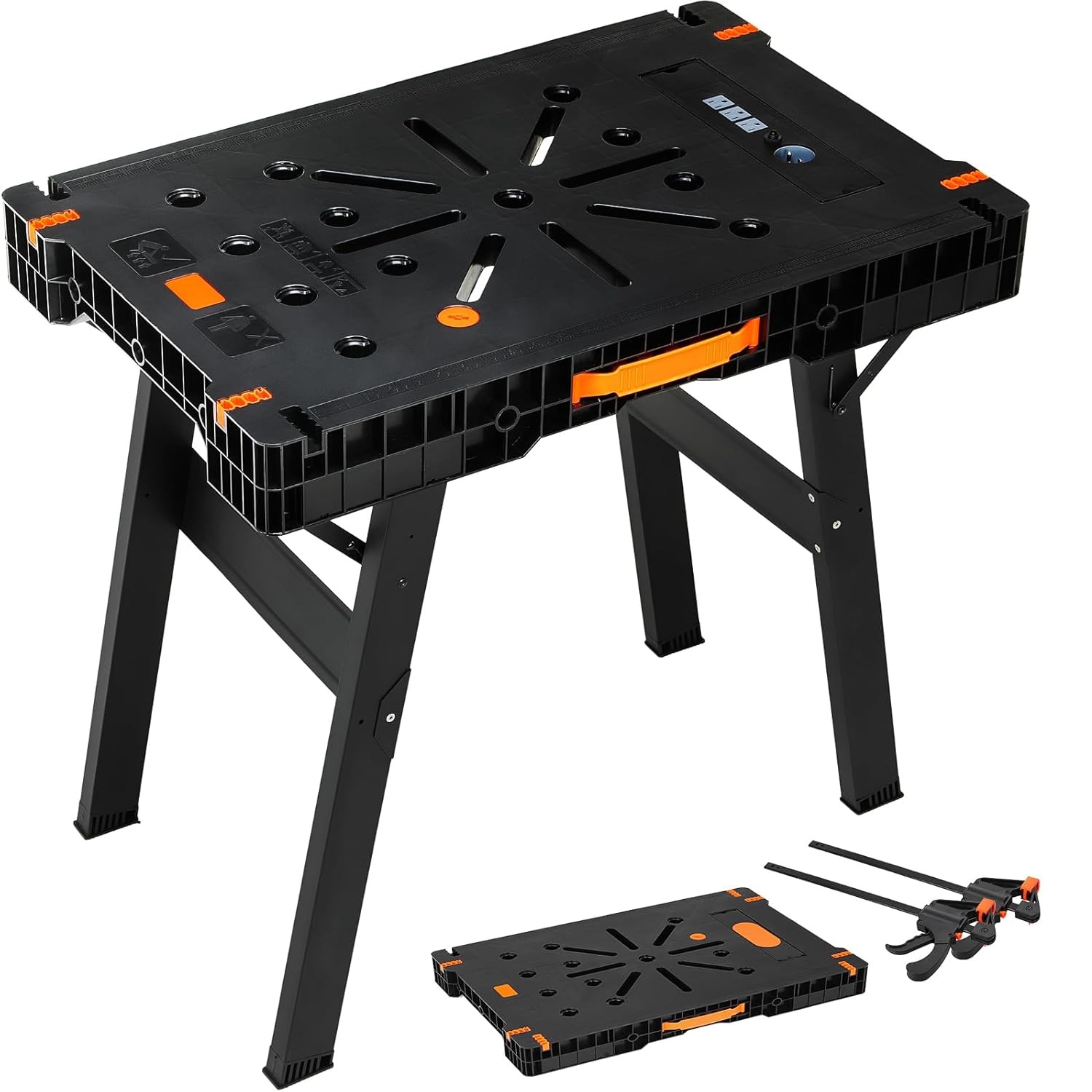 โต๊ะทำงานพับได้พร้อมที่หนีบและ - Workbench Portable Fold บทวิจารณ์และราคา