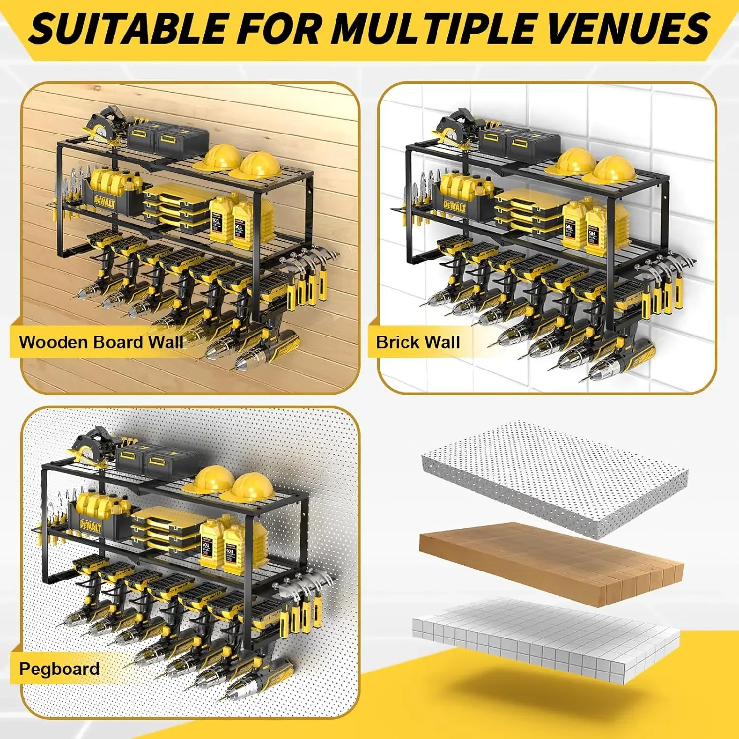 ชั้นวางเครื่องมือโลหะแบบแขวนผน - Power Tools In Workshop บทวิจารณ์และราคา