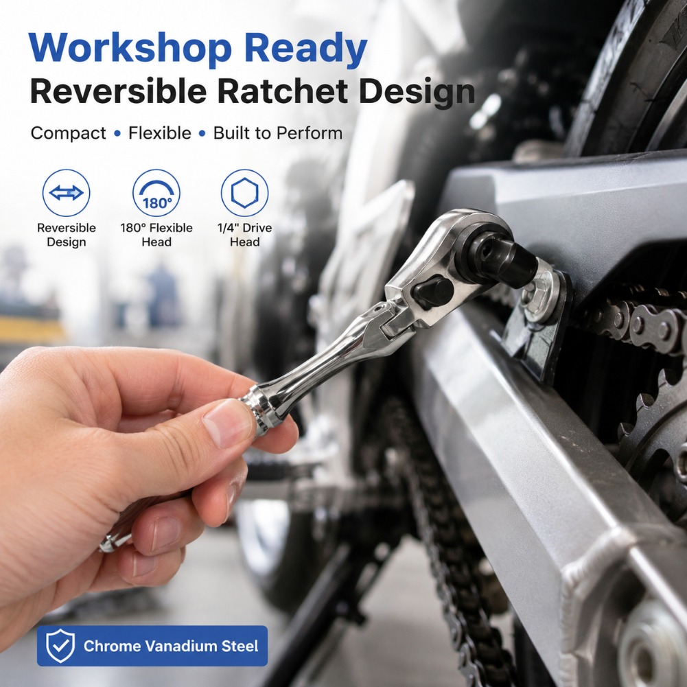 ด้ามขันแบบมีฟันเฟืองโครเมียมวา - Tools Use In Workshop บทวิจารณ์และราคา