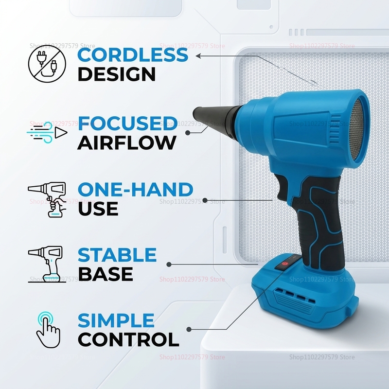 เครื่องเป่าลมไร้สาย 18V แบบไร้ - Power Tools In Workshop บทวิจารณ์และราคา
