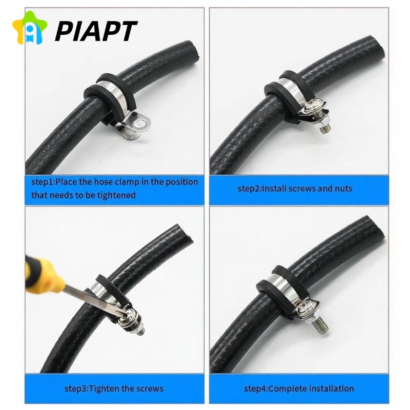 2/5/10PCS ยางเคลือบ P คลิปสายเ - Pipe Clamp Bar บทวิจารณ์และราคา