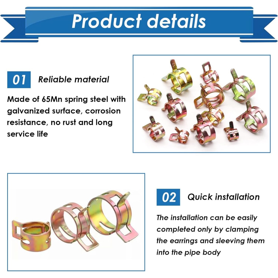 คลิปหนีบสายยาง 50 ชิ้น ขนาด 5  - Pipe Clamp Bar บทวิจารณ์และราคา