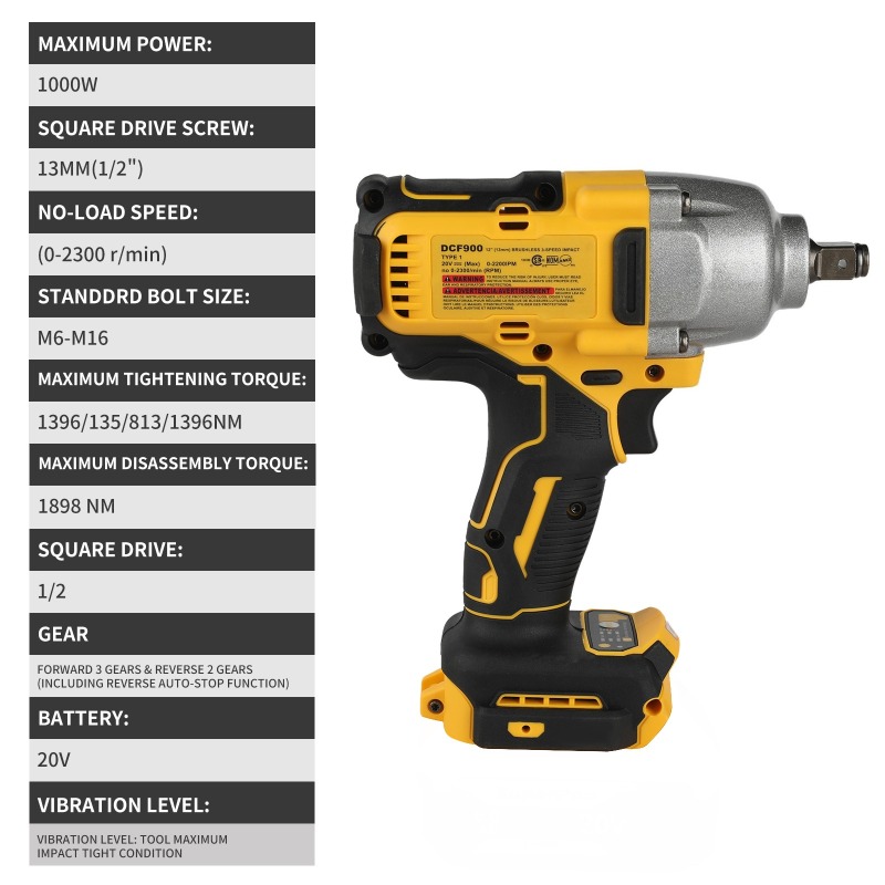 ประแจบล็อกไร้สายแรงบิดสูง รุ่น - Tools Use In Workshop บทวิจารณ์และราคา