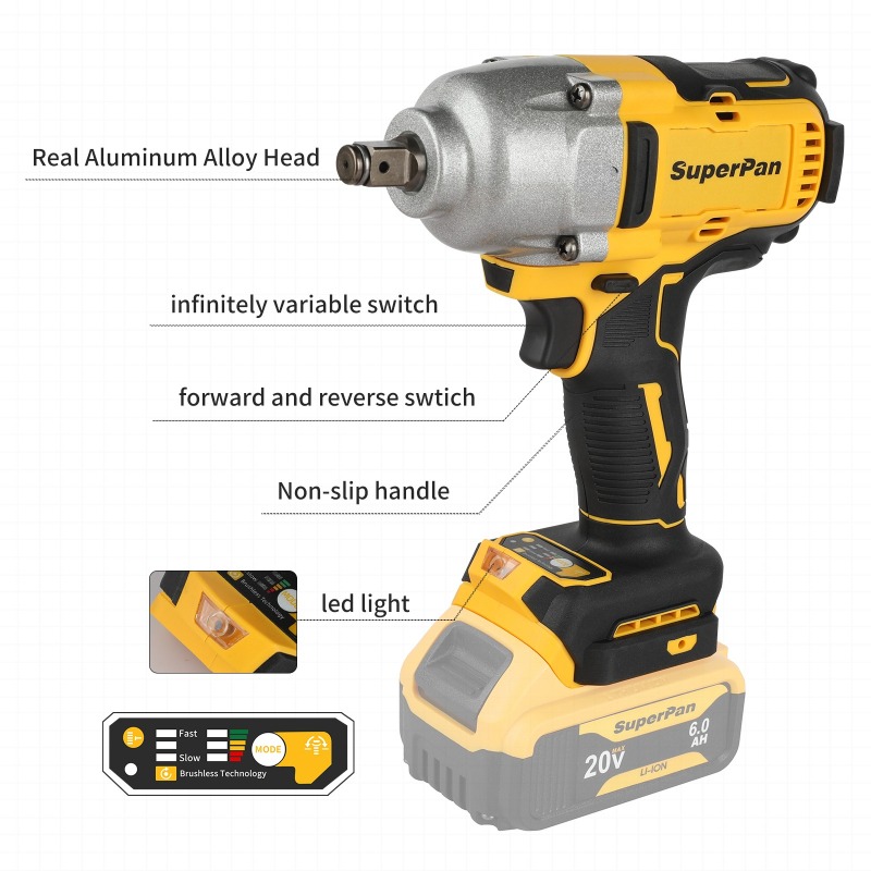 ประแจบล็อกไร้สายแรงบิดสูง รุ่น - Tools Use In Workshop บทวิจารณ์และราคา